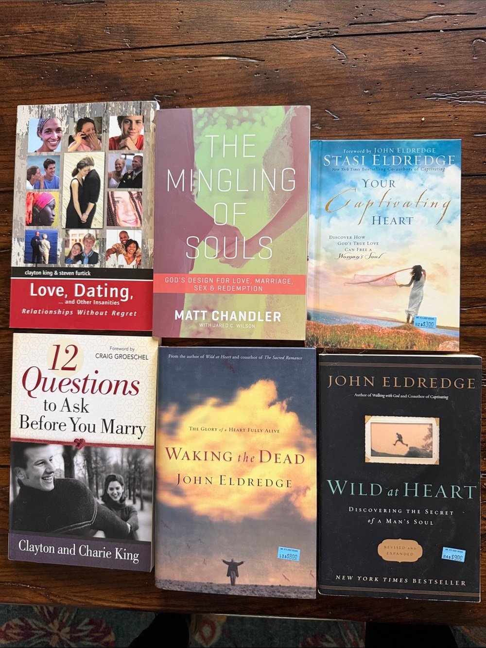 Set of 6 Christian Marriage & Men's Ministry Books - Various Covers